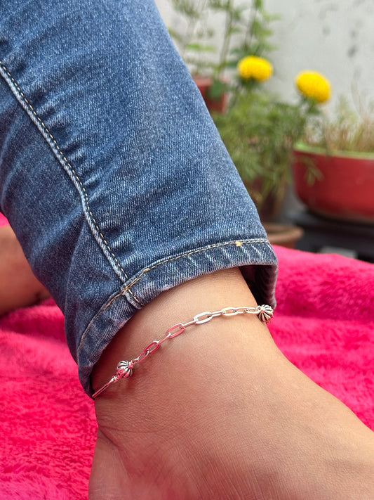 Classic Grace Anklet 925 Silver