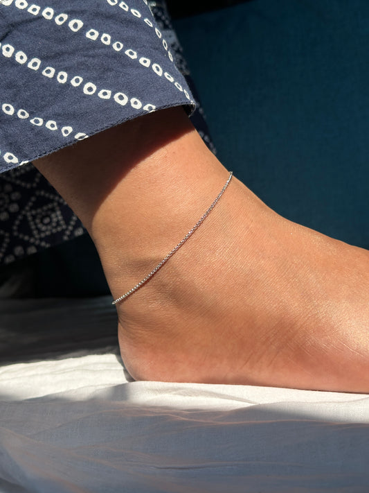 925 Silver Ethereal Lace Anklet