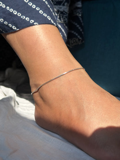 925 Silver Starlit Path Anklet