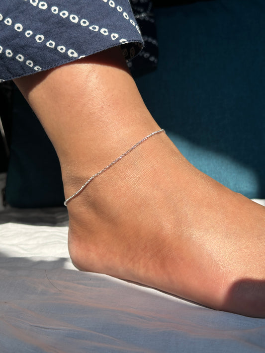 925 Silver Moonlit Grace Anklet