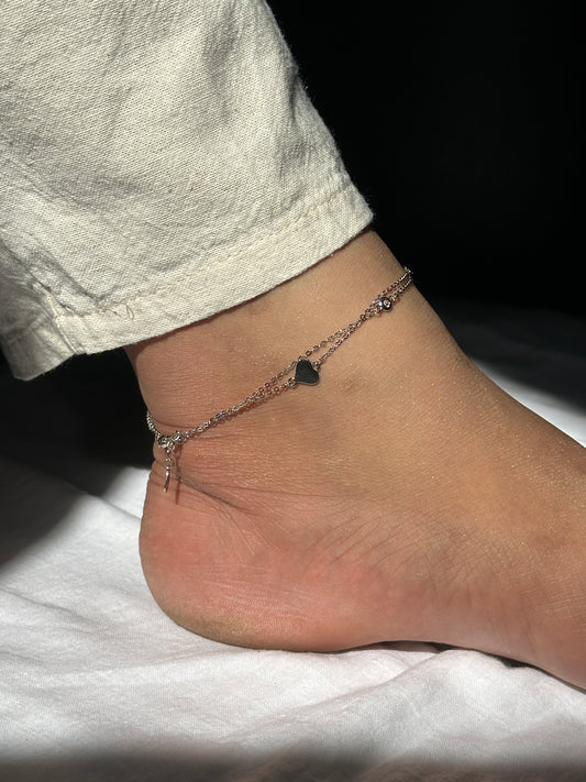 925 Silver Delicate Drift Anklet