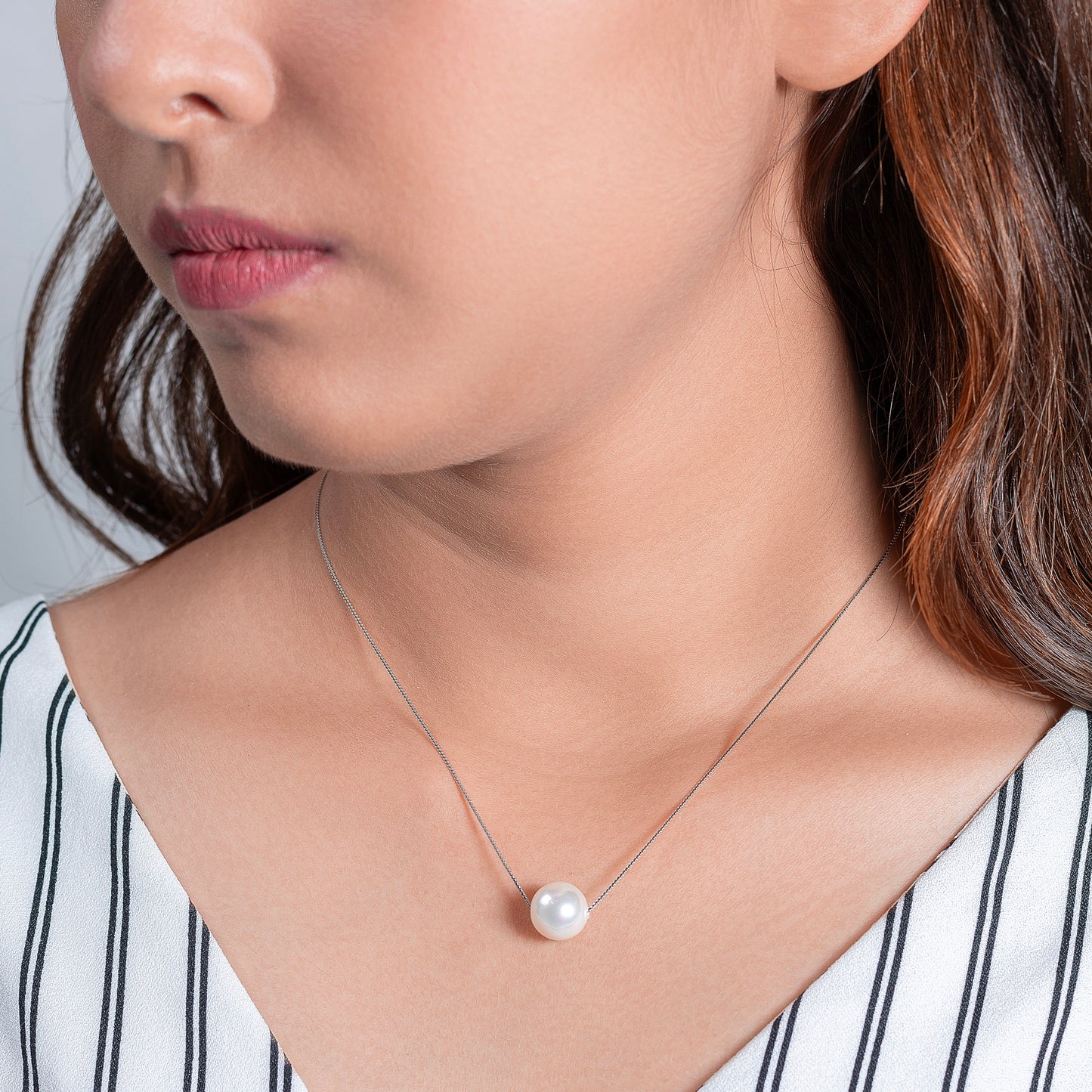 Single Pearl Chain Pendant