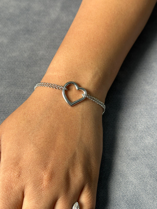 Heart Bracelet 925 Silver