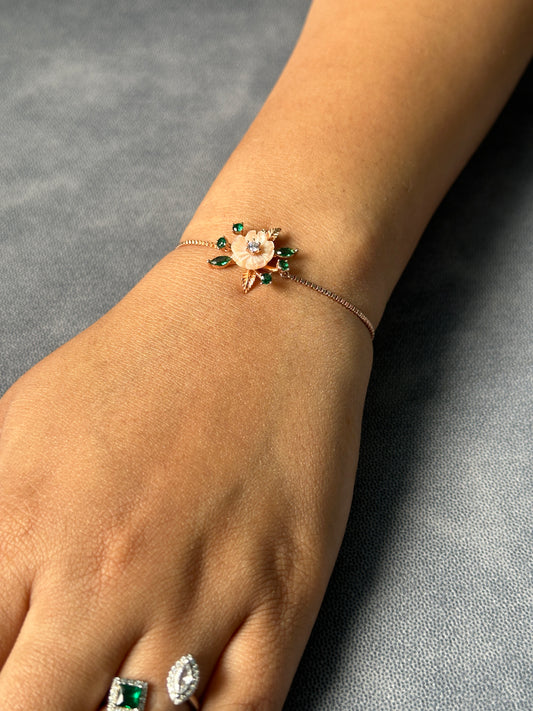 MOP Rose Gold Adjustable Bracelet