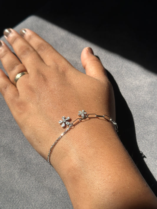 925 Silver Dewdrop Elegance Bracelet