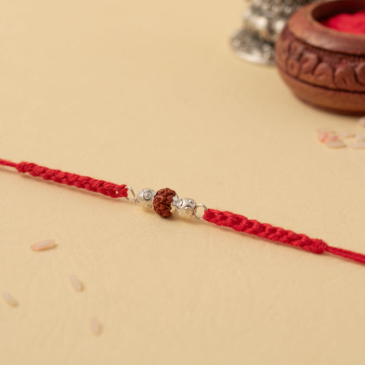 Classic Rudraksha Charm Rakhi