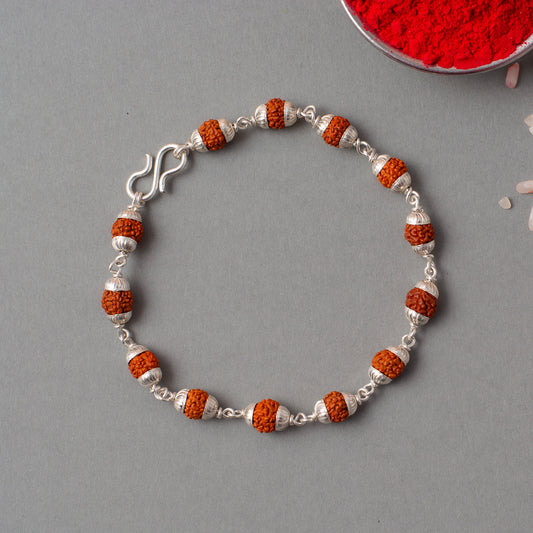 Classic Rudraksha Bead Rakhi Bracelet