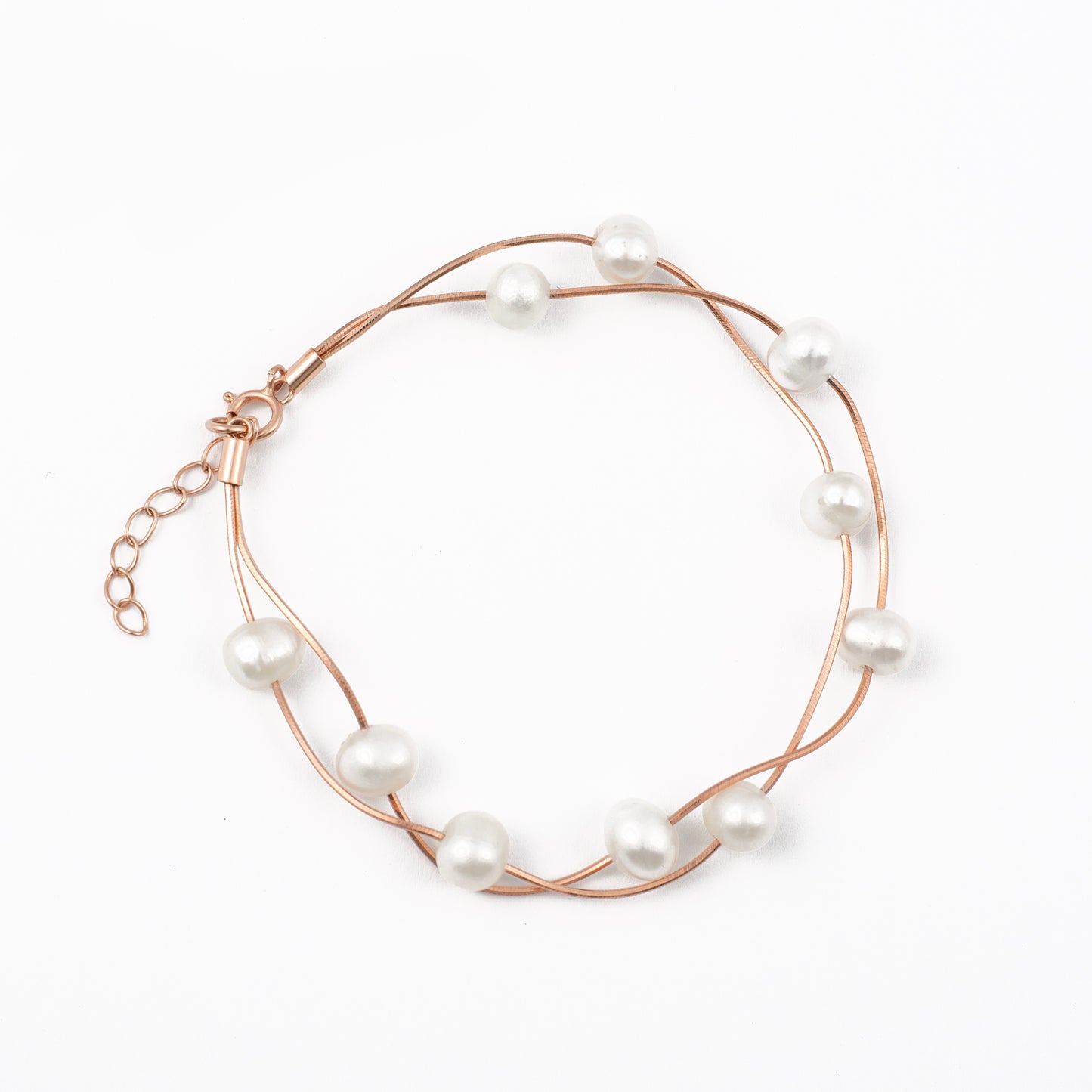 Rose Gold Pearl Bracelet